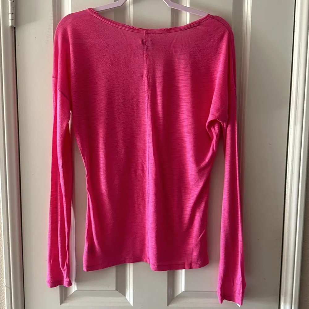 Aerie Pink Long Sleeve Lounge Top